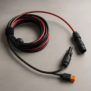 Lādēšanas kabelis EcoFlow LXT60IF+MC4-5M Melns Sarkans