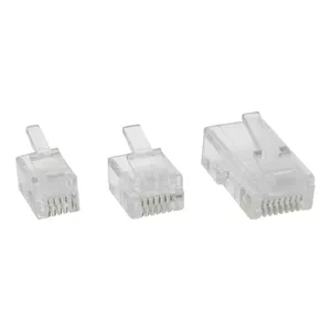 InLine Krimpēšanas kontakts 6P6C RJ12 plakanajam kabelim 100 gab.