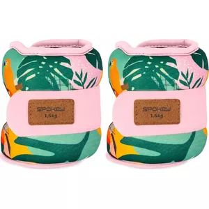 Ankle and Wrist Weights SPOKEY HOME JUNGLE 2×1.5 kg — adjustable fitness weights for arms and legs
