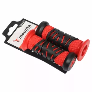 Резиновые грипсы для руля велосипеда MOUNTA 4 x 9,5 см, комплект 2 шт.