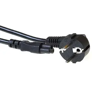 ACT Strāvas vads CEE 7/7 leņķa kontaktdakša uz C5 ligzda 10 m melns 230 V 2.5 A