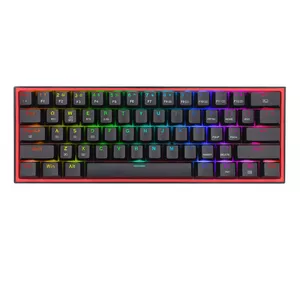 Klaviatūra REDRAGON FIZZ PRO K616-RGB B Spēļu USB RF Bezvadu Bluetooth QWERTY Melna Sarkana