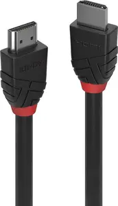 Lindy Black Line 1m High Speed HDMI Kabelis vīrietis pret vīrieti HDMI Type A 4K 18Gbps ARC