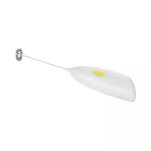 Roku elektriskais piena putotājs un sildītājs Tescoma 420714 — balts, 23 cm, darbināms ar baterijām (2×AA)
