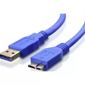 USB-A uz USB Micro-B kabelis brackton US3-AMB-0100.U 1 m zils