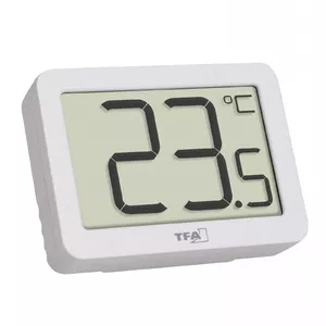 Elektroniskais vides termometrs TFA-Dostmann 30.1065.02 Iekštelpām Balts °C