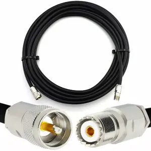 Koaksiālais kabelis Rangeful HF400 50 Ом, PL259 uz SO239 UHF, elastīgs HF400, 25 m