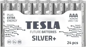Baterija TESLA Silver+ AAA (LR3) alkaliskā vienšūnu – izmērs AAA