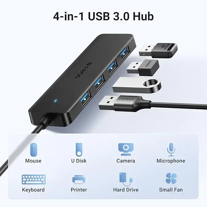 UGREEN USB 3.0 4-Port Hub — USB-A to 4× USB Type-A Photo 7