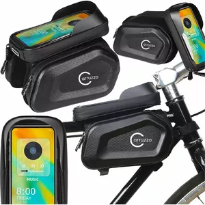 Bike phone holder Carruzzo L34M double mount for frame — two devices, frame-mounted
