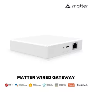 Viedās mājas vārteja MOES MZHUB-MS — Tuya Zigbee Matter Thread ar Wi‑Fi savienojumu