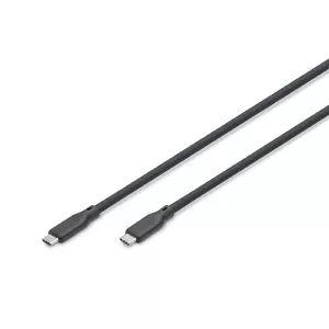 DIGITUS AK-300342-020-S USB силиконовый кабель Type-C — Type-C 2 м черный USB 3.2 Gen 1 5 Гбит/с