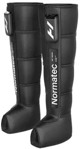 HyperIce Normatec Premier Short kompresijas masāžas sistēma kājām, melna, darbināma ar akumulatoru