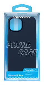 Vention Šķidrā Silikona Telefona Vāciņš Pārsegs Zils Apple iPhone 15 Plus 6.7 collas KUFL0-20