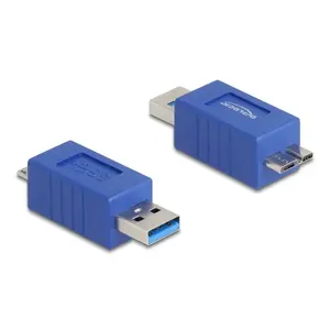 Переходник DeLOCK 67214 USB Type-A на USB Micro-B Синий