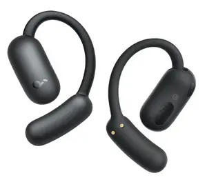 Anker Soundcore AeroFit 2 bezvadu atvērtā tipa Bluetooth austiņas, melnas, ar iebūvētu mikrofonu un USB Type-C uzlādi