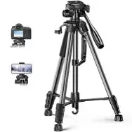 Ugreen LP661 Universal Tripod Black Aluminium with 3 Legs 5 kg Capacity 175 cm Max Height