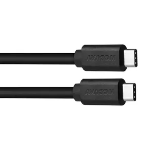 USB Type-C kabelis AVACOM DCUS-TPCC-P04K 40 cm, melns, datu pārsūtīšanai un uzlādei