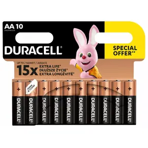 Алкалиновые батарейки AA Duracell MN1500/250-08444 Basic — 10 шт.