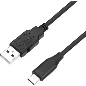 USB kabelis Perixx 11796 USB 2.0 USB-A uz USB-C 1 m melns
