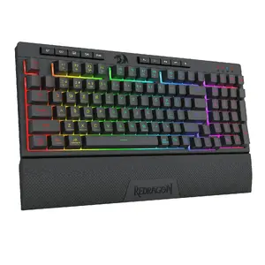 Klaviatūra REDRAGON K515-RGB SHIVA 98 USB Melna Membrāna Vadu