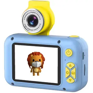 Bērnu kamera CP FL1 HD 1080p ar pagriežamu objektīvu, 2" krāsains LCD ekrāns, zils