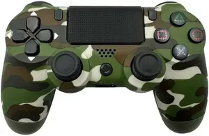 Wireless game controller GameBox P4 Bluetooth with vibration, camouflage green