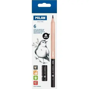 Pencils TEKA triangular Maxi 6B set of 6 — drawing/writing tool