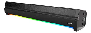 Streetz SB100-BLK Soundbar Speaker Black Wireless 6 W RGB Lighting MicroSD Slot