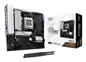 Mātesplate ASROCK B850M Pro RS WiFi AMD B850 Socket AM5 Micro ATX DDR5 Wi-Fi 6E Bluetooth PCI Express 5.0
