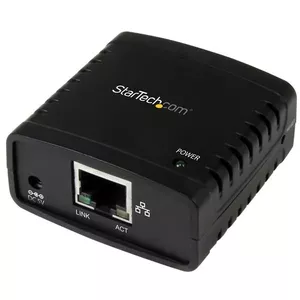 Ethernet to USB 2.0 Network LPR Print Server StarTech.com PM1115U2 Black