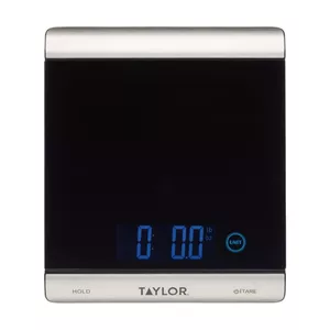 Digital Kitchen Scales Taylor GB40TYPSCALE15HC — 15 kg capacity, 2 g accuracy, stainless steel bowl, tempered glass platform