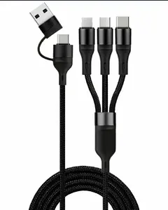 RING N940 3-in-1 USB-A to USB-C, Micro-USB, and Lightning Charging Cable 1.2m