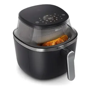 Philips 3000 series NA331/00 Аэрофритюрница Одиночный Отдельно стоящий 6.2 л 1 кг 1700 Вт Сенсорное управление Светодиодный дисплей Черный Серебряный