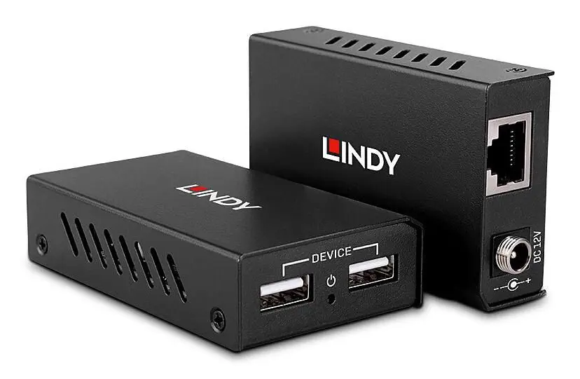 AV raidītājs un uztvērējs Lindy 100m 2 Port USB 2.0 Cat. 6 pagarinātājs Photo 6