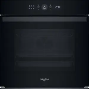 Whirlpool WOI4S8PM2SBA Iebūvējamā elektriskā cepeškrāsns Vidēja 73 L Skārienjūtīga vadība Melna A+ ar tvaika gatavošanu un pašattīrīšanos