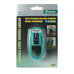 Coaxial Cable Stripper Pro'sKit CP-512 for RG-59, RG-6, RG-7, RG-11