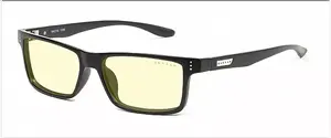 Datora brilles GUNNAR Vertex — taisnstūra spēļu rāmis, polikarbonāta lēcas, lēcas platums 5,4 cm, deguna tiltiņš 1,6 cm, kājiņas 13,5 cm