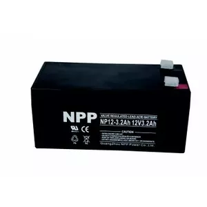 Battery BrightSign 12V 3.2Ah NPP T1(F1) AGM for UPS and backup power