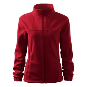 RIMECK sieviešu fliša džemperis Jacket 504 Marlboro red 280 g/m², silta vidēja slāņa virsdrēbe