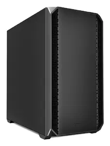 Sharkoon MK2 Micro Tower datora korpuss melns ar USB Type-C un Mini-ITX, Micro-ATX mātesplašu atbalstu
