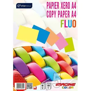 Копировальная бумага A4 INTERDRUK 80 г/м² Флуоресцентная смесь, 100 листов