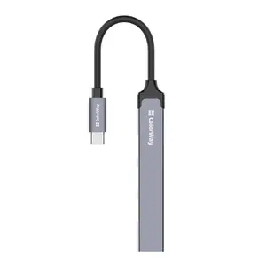 Docking station ColorWay CW-HUB04 4-in-1 USB-C — HDMI, Gigabit Ethernet, USB-A, PD passthrough
