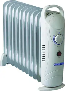 Oil-filled Electric Heater Mesko MS 7806 — 1200 W, 11 fins, White, Adjustable Thermostat