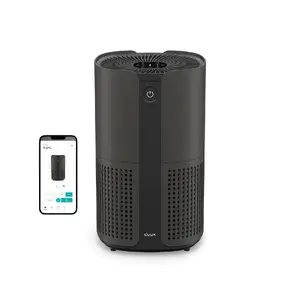 Умный очиститель воздуха Duux Bright² черный для помещений до 42 м² с производительностью 210 м³/h, HEPA-фильтром, ночным режимом и дисплеем