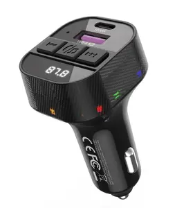 FM transmitter XO BCC17 Bluetooth MP3 car charger 30W black