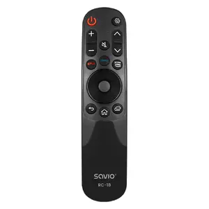 Savio RC-18 Universal Remote Control for LG Televisions with 15 Buttons and Black Finish