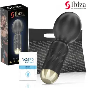 Kabatas vibrators IBIZA TECHNOLOGY IBIZA - POCKET WAND VIBRATOR, kompakts rokas intīmais masieris