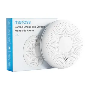 Dūmu un oglekļa monoksīda detektors Meross CS11-EU — Wi‑Fi, bateriju darbināms, kombinēts dūmu/CO sensors