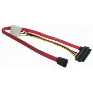 GEMBIRD Molex uz SATA kabelis CCSATAC1 — 22 kontaktu, 0,4 m, sarkans